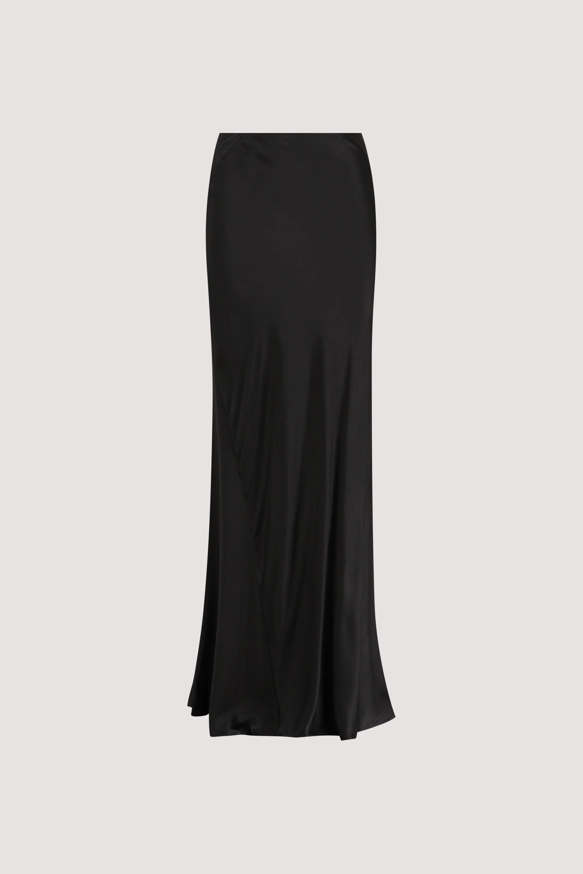 CHARLI BLACK SATIN MAXI SKIRT - Image 8