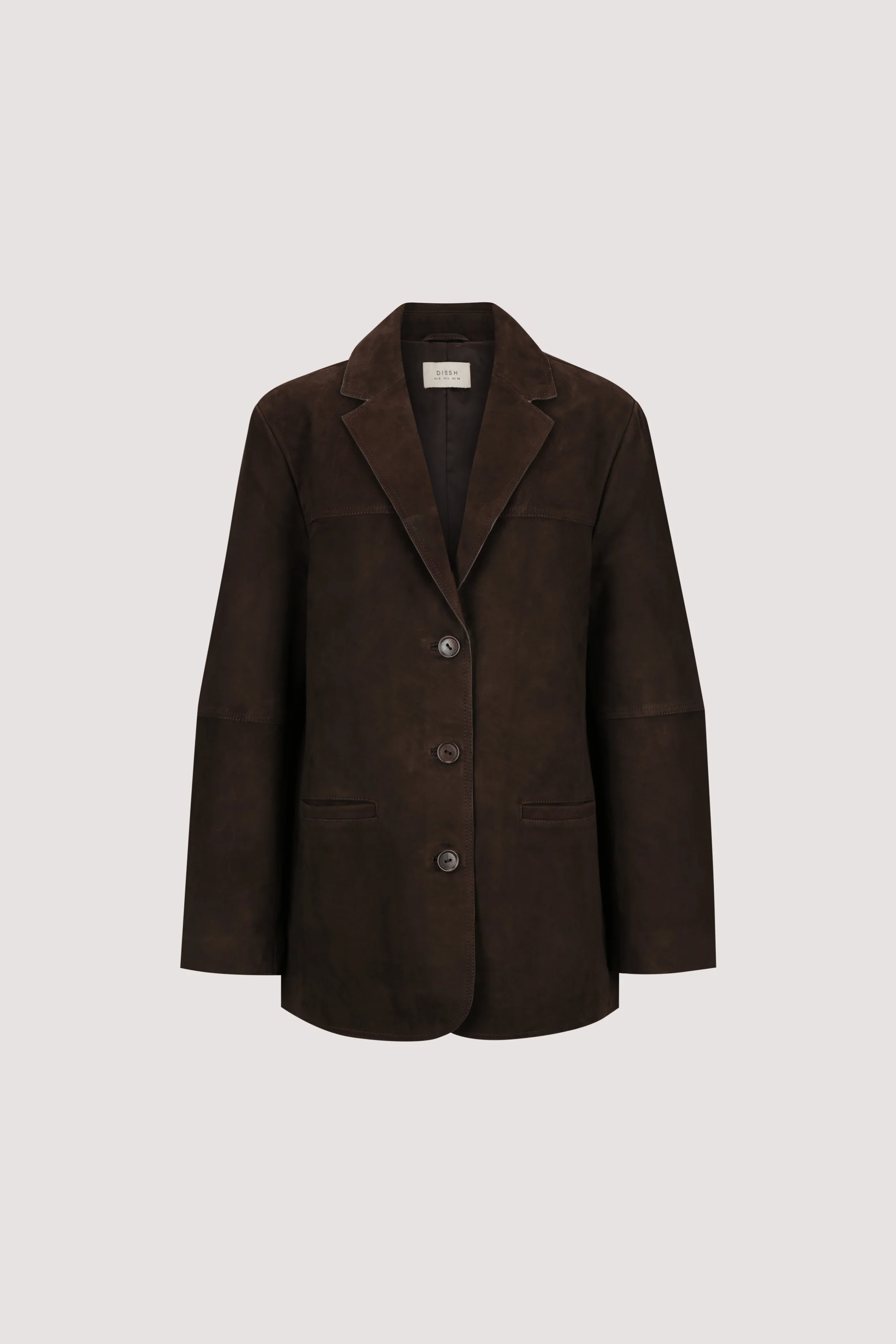 HENDRIX BITTER CHOC OVERSIZED SUEDE LEATHER JACKET - Image 7