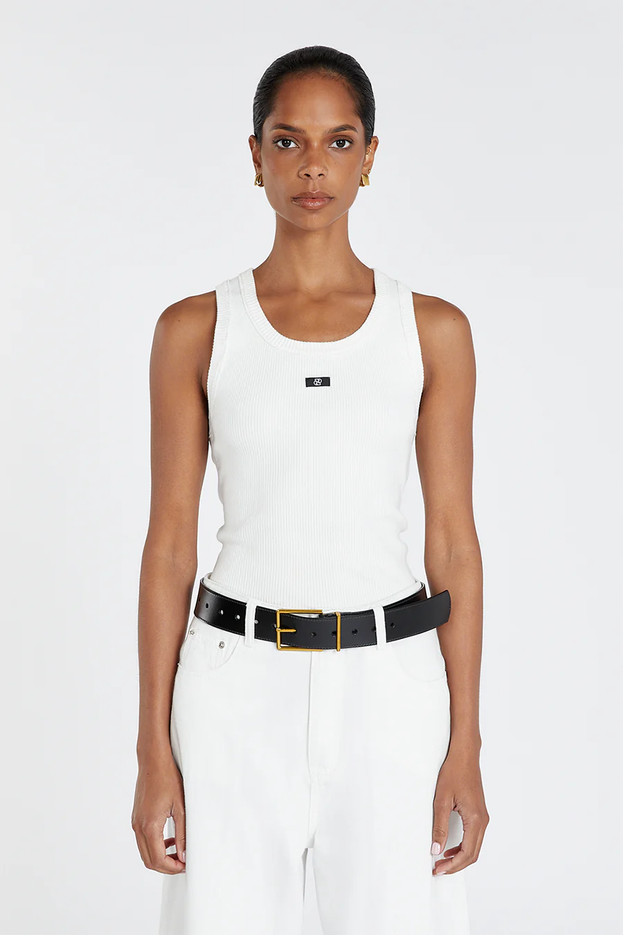 HUDSON BLACK LEATHER BELT - Image 3