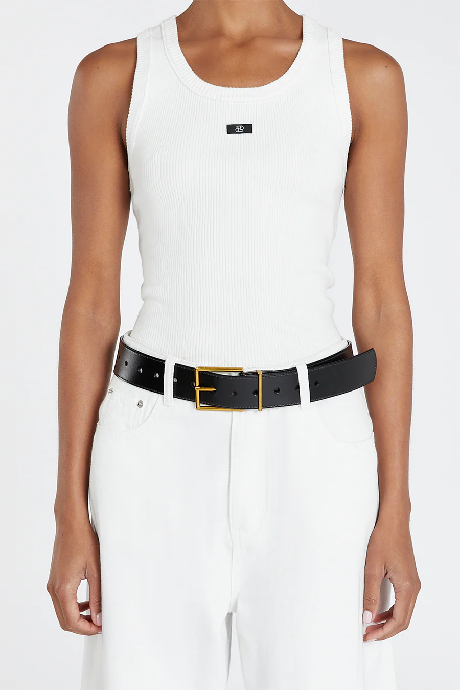 HUDSON BLACK LEATHER BELT - Image 4
