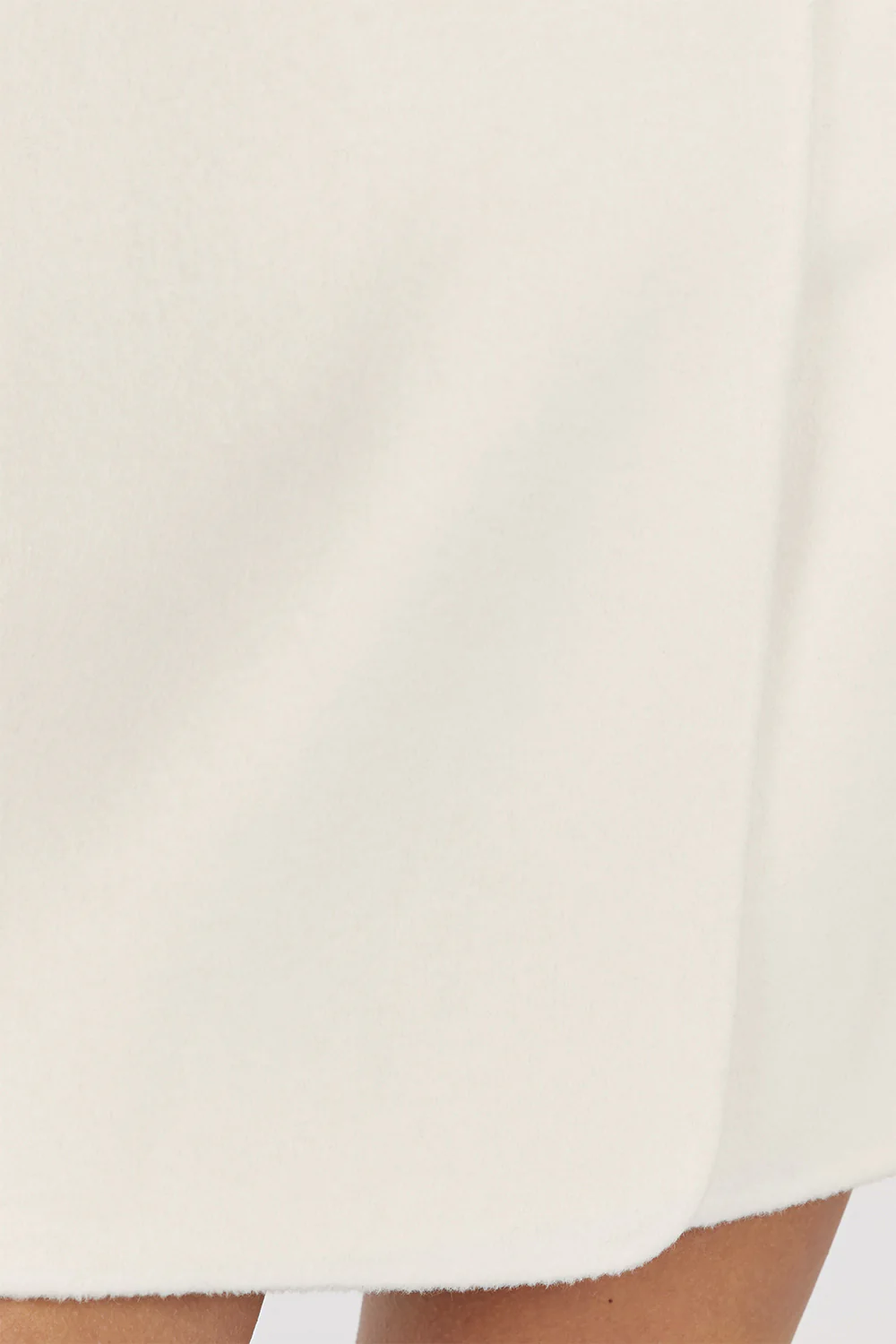 JERI CREAM WOOL BLEND MINI SKIRT - Image 6