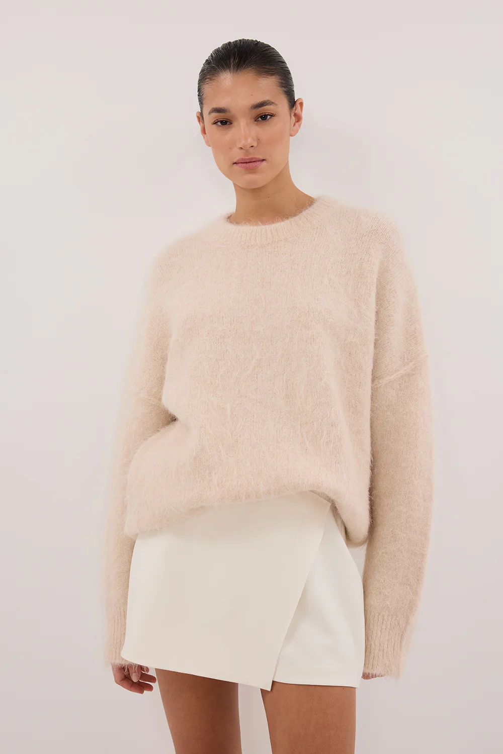 JULIE CREAM TAILORED SKORT - Image 3