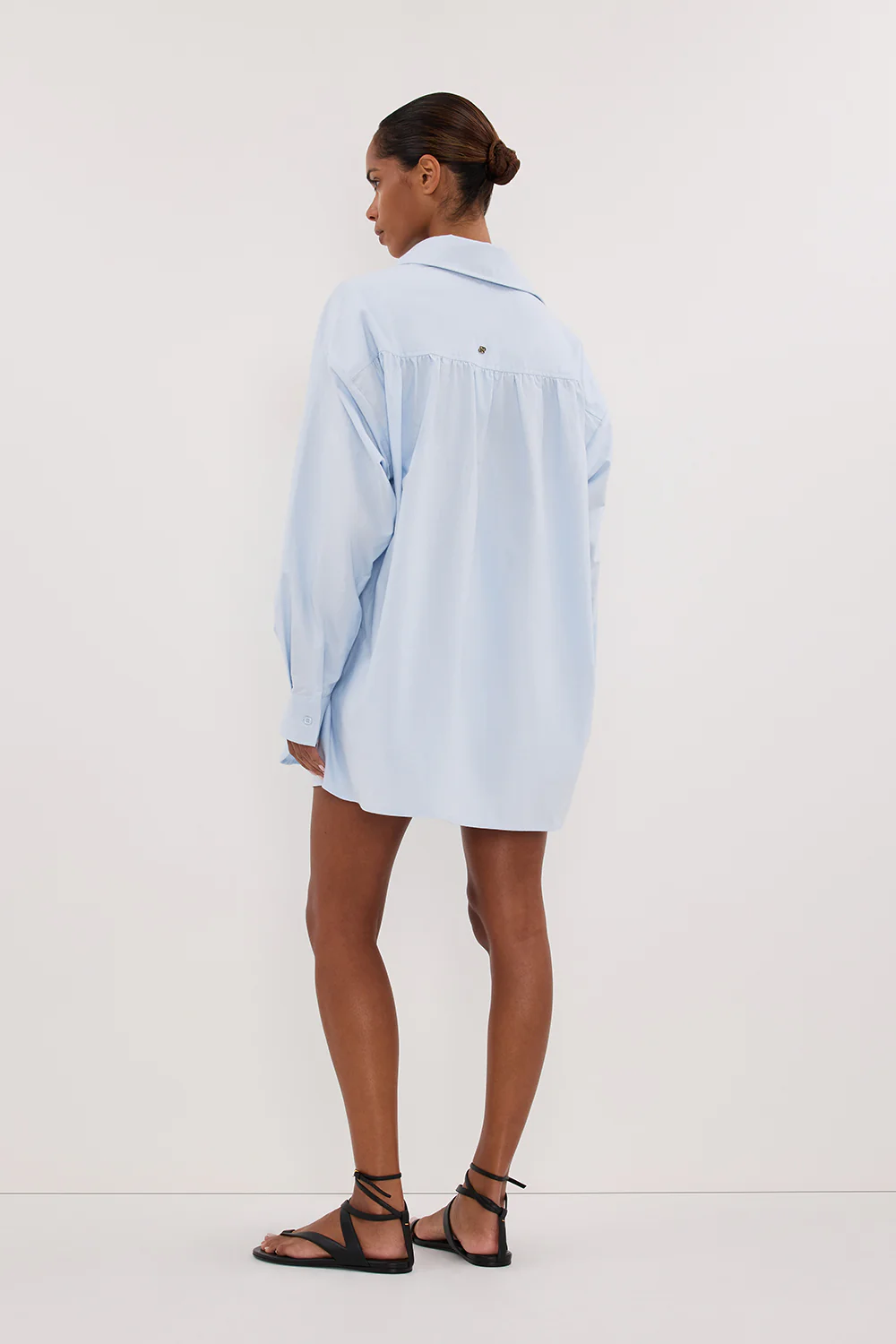 RHEA 2.0 ICE BLUE OVERSIZED COTTON SHIRT - Image 5