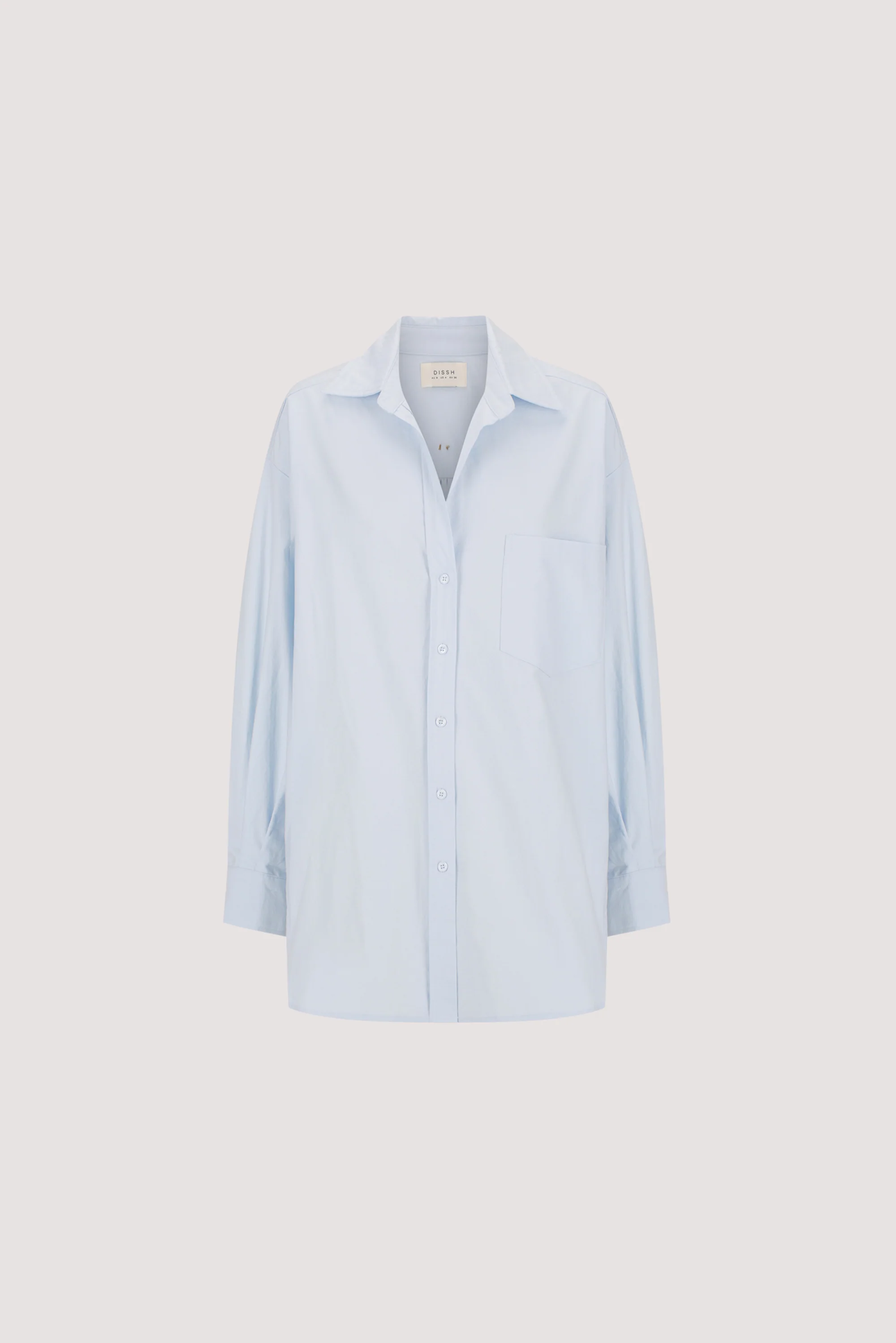 RHEA 2.0 ICE BLUE OVERSIZED COTTON SHIRT - Image 9