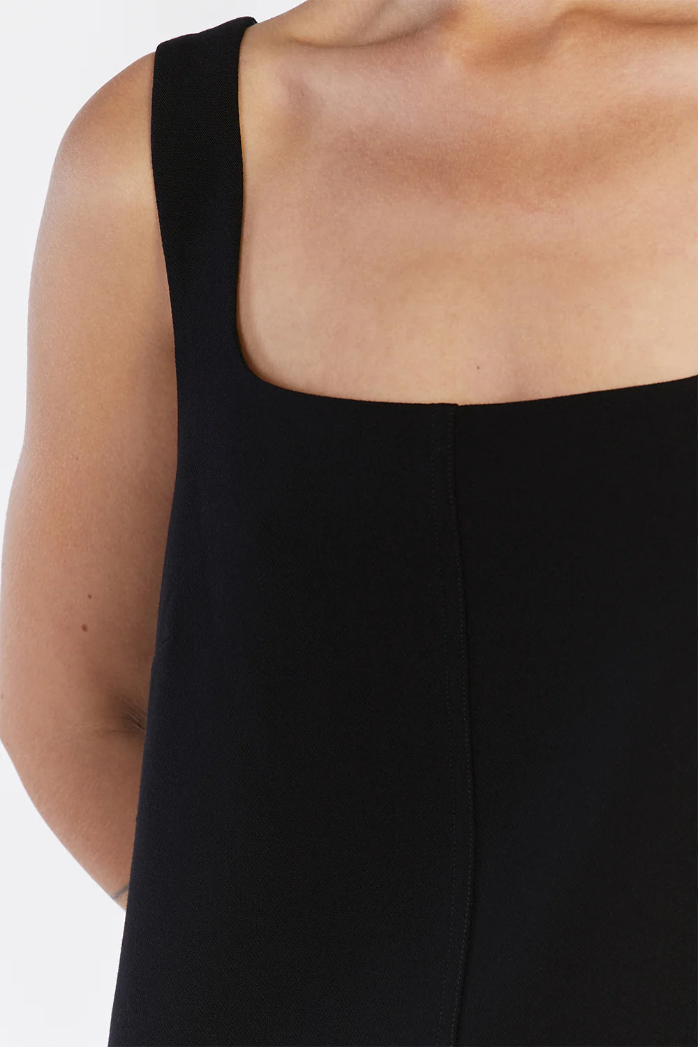ROSA BLACK SHIFT MINI DRESS - Image 6